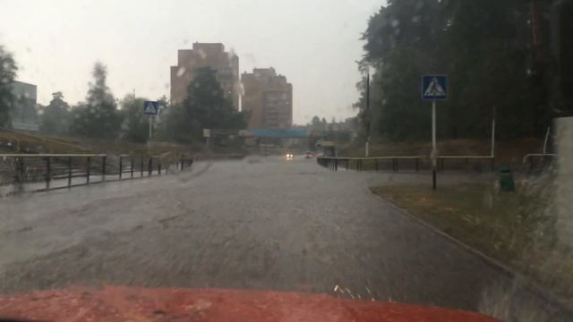 Ливень в Протвино 07.08.2014 смотреть онлайн