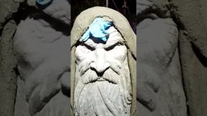 Садовая фигура из бетона "СТРАНСТВУЮЩИЙ МОНАХ" СВОИМИ РУКАМИ.