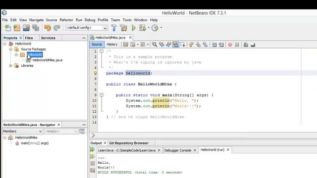 Learn Programming In Java - Lesson 01 : Java Programming Basics
