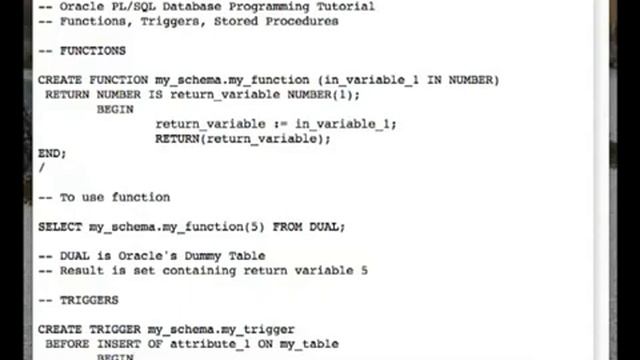 Oracle PL SQL Database Programming