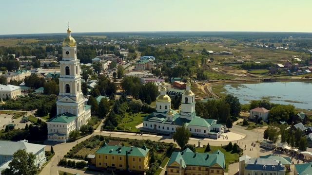 Дивеево сверху монастырь,пруд,набережная 2021 смотреть онлайн