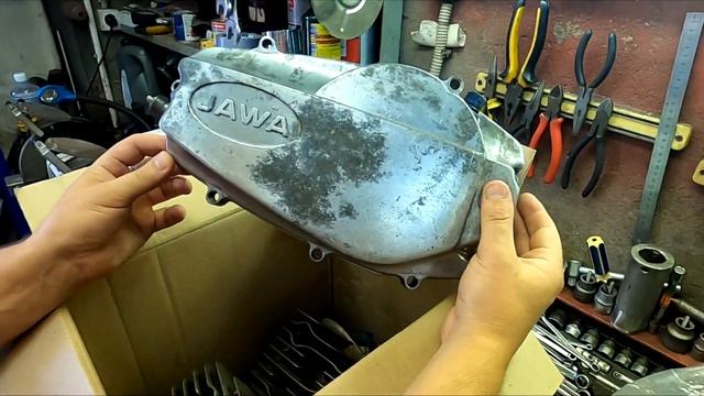 Дефектовка мотора Ява 638 + новые запчасти ч.1 (Jawa 638)