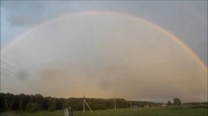 Радуга с молнией