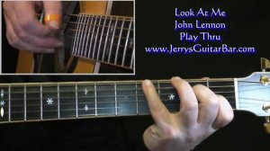 John Lennon Look At Me | Guitar Play Thru