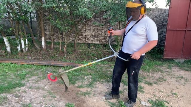 Роторная насадка на триммер (роторный диск для тримера) обзор