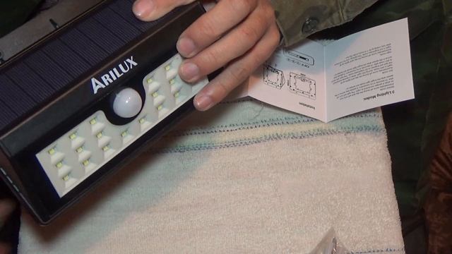 Открытый настенный светильник 20 светодиодный водонепроницаемый ИК-датчик движен ARILUX ™ AL-SL02 смотреть онлайн