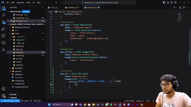 Django Forms: URL Field