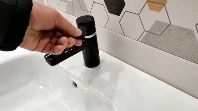 Смеситель для раковины - умывальника Kludi Zenta Black смотреть онлайн