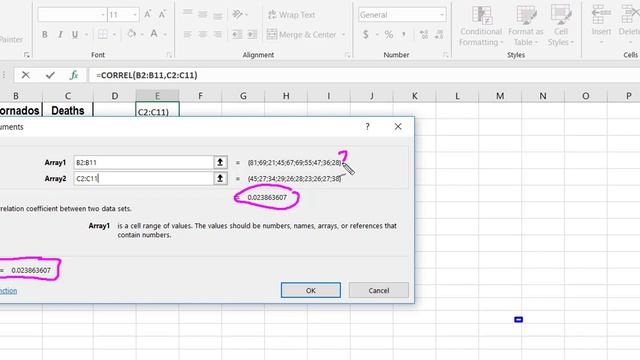 Covariance and Correlation Coefficient using Excel смотреть онлайн