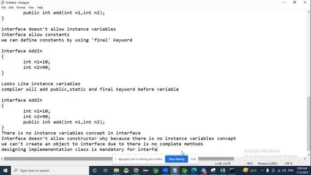 Core Java Complete Course (Session-16) Topic Interface | By Mr. Suman