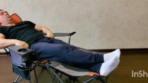 Кресло Шезлонг с подставкой под ноги Кемпинговое Складное. Цена Качество ?