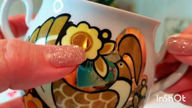 ❤️?Полтавской фарфоровый завод?❤️необыкновенно красивый сервиз под названием "ЗОЗУЛЯ" (кукушка) ?? смотреть онлайн