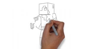 How to Draw Minecraft Alex Step by Step Video Tutorial