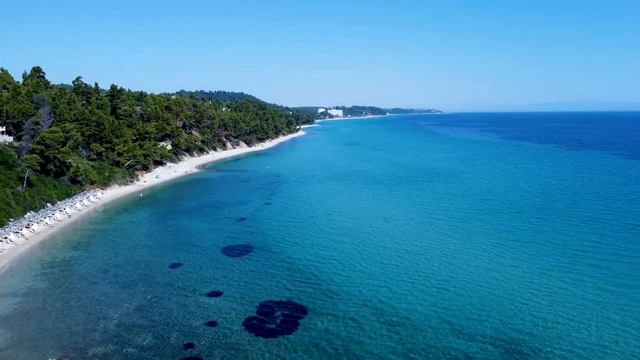 Kriopigi Beach, Halkidiki, Greece, #droneview