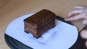 ШКАТУЛКА РЕЗНАЯ в  Абрамцево-Кудринской технике/ ПРОЦЕСС  от начала до конца