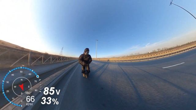 Тест скорости моноколеса GotWay MSuper X 100V (телеметрия) смотреть онлайн