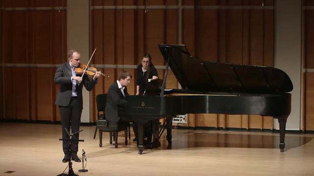 Benjamin Baker, violinist | Elgar: Sonata for Violin and Piano, I. Allegro смотреть онлайн