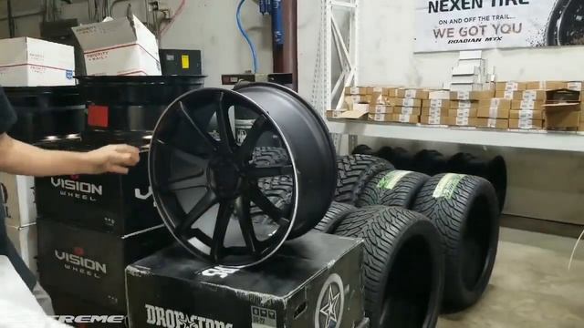 Drop Stars DS643 22x10.5 +40 Wheel Rim Unboxing смотреть онлайн
