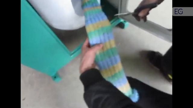 Ткацкий станок для производства мочалок QC-150 смотреть онлайн