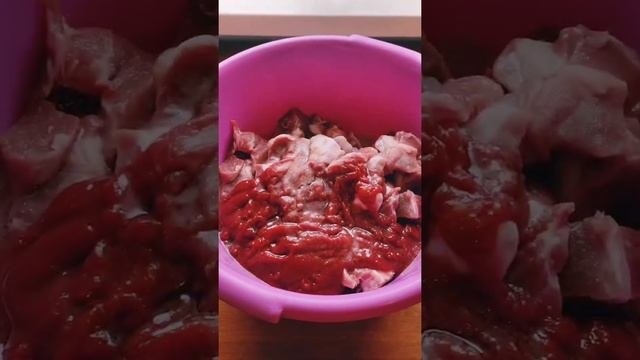 лёгкий и доступный рецепт шашлыка на кетчупе ??