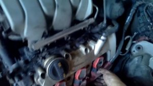 Как отсоединить проводку от двигателя на Ауди А6 С6 BDW  2.4 Часть 2   ( Замена цепи ГРМ )