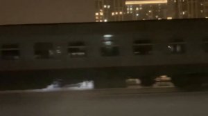 Наперегонки. Ласточка и Поезд Москва - Курск с ЧС7-120 на МЦК. От Владыкино до Ростокино.