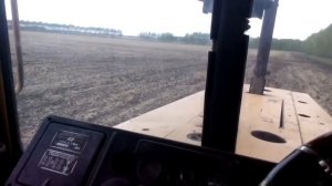 испытание трактора дт-75 на колёсах, сев смеси, боронование, сев пшеницы (20.05.17.)