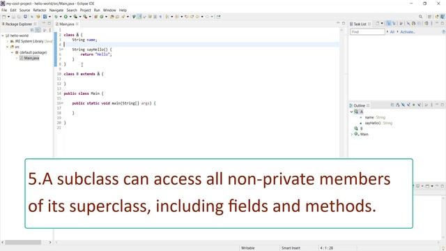 Video 6 : Java Inheritance | For Beginners | Core Java | Basic Concepts
