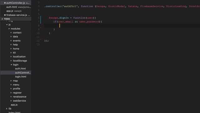 Ionic app with fireBase $firebaseAuth Authentication Login/Register : #10 смотреть онлайн