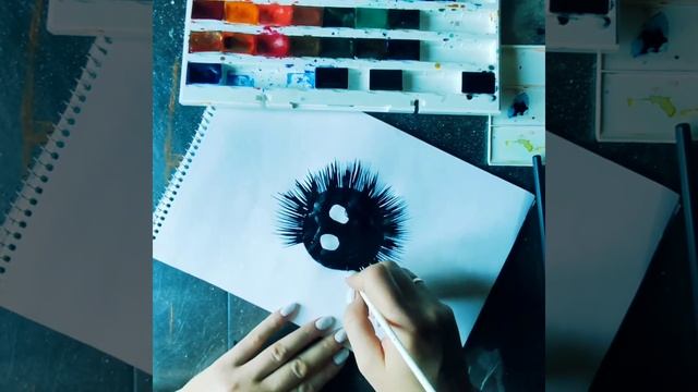 Как нарисовать чёрного кота поэтапно. Для детей и взрослых. смотреть онлайн