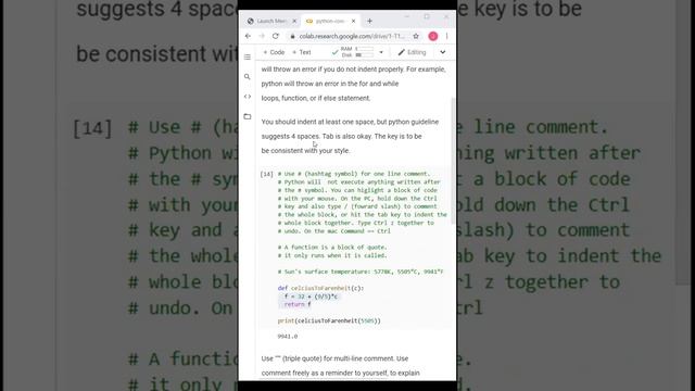 Core Python 003 | Indentation and Comment | Mobile Optimized Tutorial