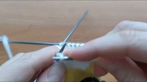 Варежки детские двойные спицами. Варежки на возраст 1,5 - 2 года.