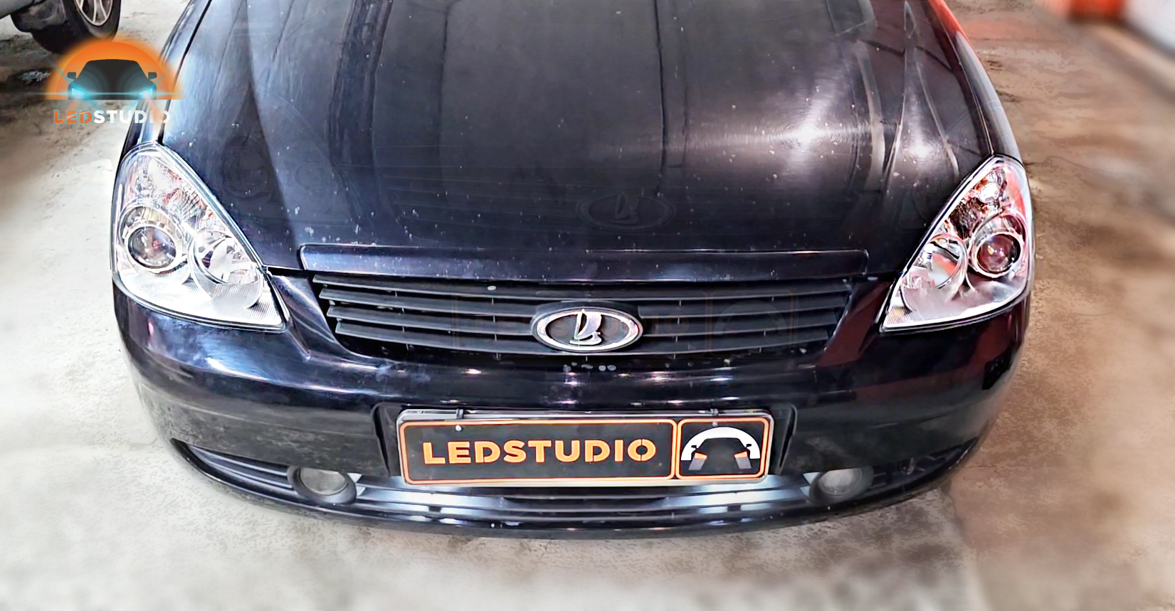 LADA Priora модернизация фар от Ledstudio