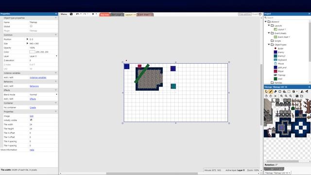 Tilemap and collisions with Construct 3 - How to tutorial
