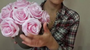 Букет роз из изолона