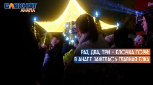 Раз, два, три — елочка гори: в Анапе зажглась главная елка