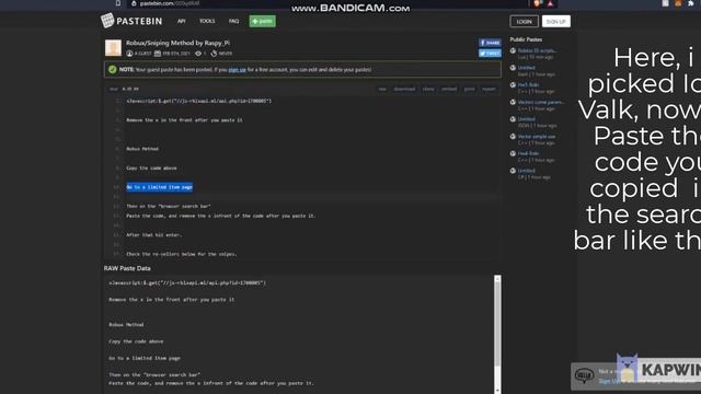 How to Snipe Limiteds in Roblox 2021 MARCH! смотреть онлайн