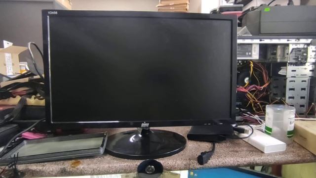 Монитор dns v2456 включение с проблемным блоком питания. смотреть онлайн