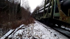 ТЭМ2-3347 с грузовым +2ТЭ10В-4457 толкач!