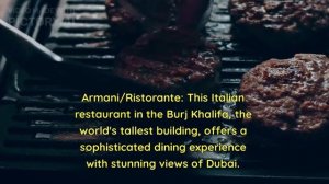 Best 10 Restaurants to visit in Dubai | Burj Khalifa