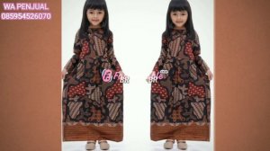 TREND MODEL GAMIS BATIK ANAK PEREMPUAN TERBARU DAN MODERN