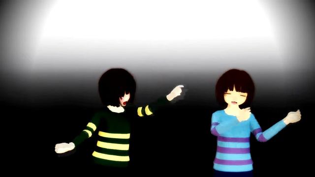 Undertale MMD - don't stop meme ft. Chara and frisk смотреть онлайн