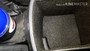 Оклейка карпетом бардачка и подлокотника Kia Rio X-Line (или добивка оставшегося карпета)