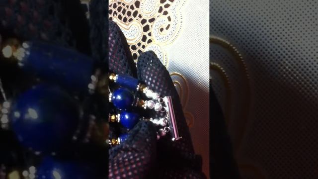 Украшения из натуральных камней. Лазурит. Lapis lazuli jewellery. смотреть онлайн