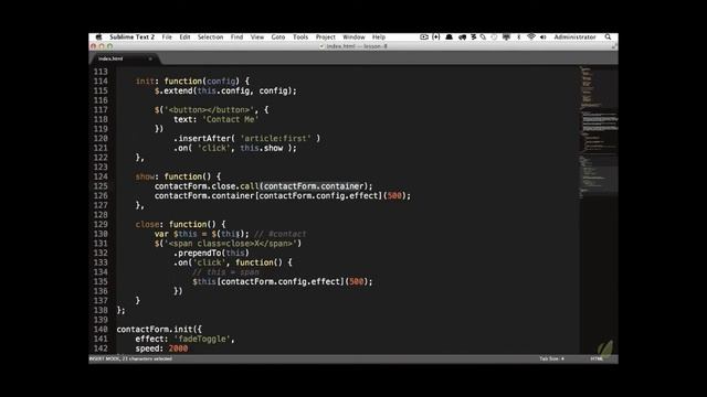 Learn jQuery in 30 Days: Lesson 2.1-2 - Slides and Structure