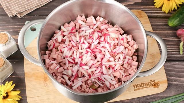 Классическая окрошка с уксусом