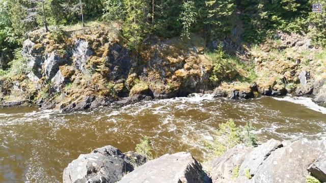 На машине по Карелии. Водопад Кивач и вулкан Гирвас. смотреть онлайн
