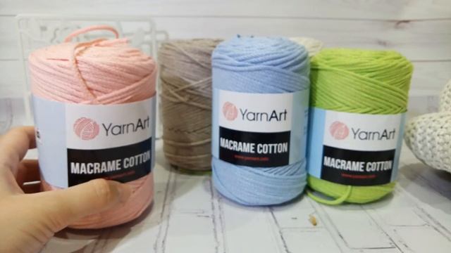 Обзор пряжи YarnArt Macrame Cotton - хлопковый шнур для вязания