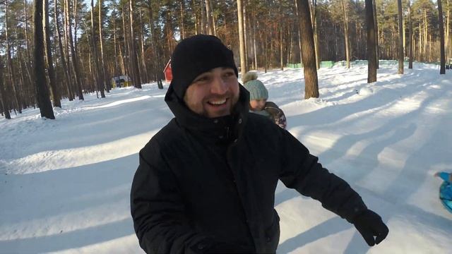 Зимняя сказка в экопарке "Чкаловские дачи" г. Новосибирск смотреть онлайн