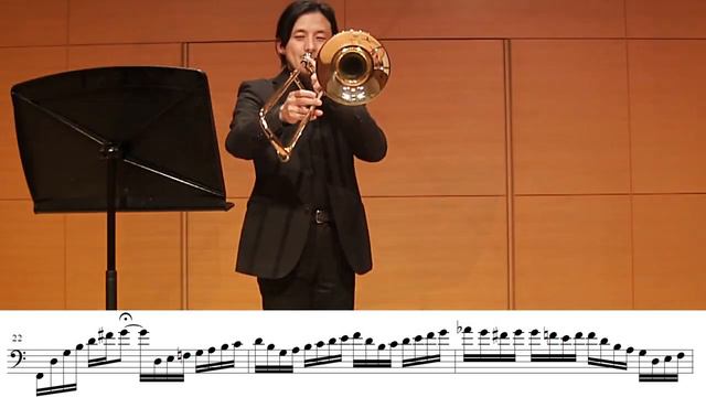【Trombone】Cello Suite No.1"Prelude"/J.S.Bach/transposed to C Major 無伴奏チェロ組曲第1番「プレリュード」トロンボーンソロ смотреть онлайн